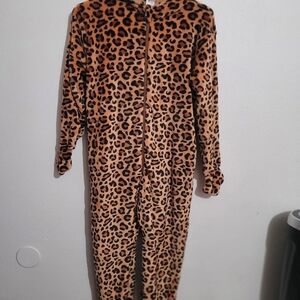 Cheetah Print Pajama Jumpsuit